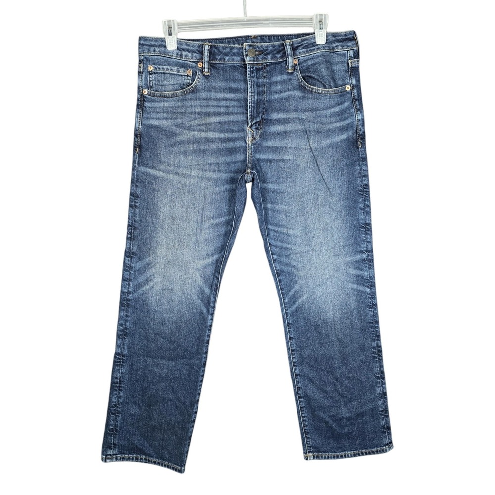 American Eagle Jeans Mens 34x30 (36x29) Original Bootcut Flex Stretch Blue
